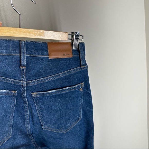 Madewell 10” High Rise Skinny Jeans Button Front Medium Hanna Wash Size 23 Tall - Picture 14 of 15